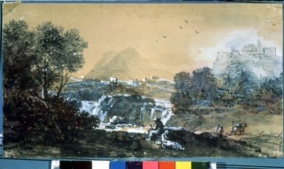 Paesaggio con cascata da Francesco Zuccarelli