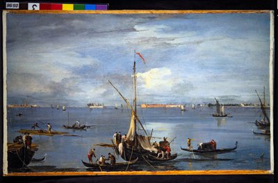 Veduta nella laguna veneziana da Francesco and/or Gian Antonio (1699 1761) Guardi