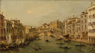 Venezia: Il Rialto da Francesco circle of Guardi