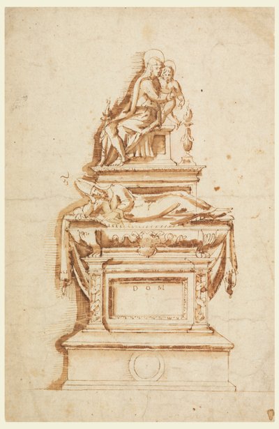Progetto per un Monumento Sepolcrale per un Cardinale Medici da Francesco da Sangallo
