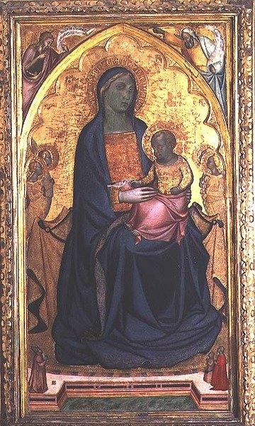 Madonna col Bambino in trono da Francesco da Volterra Neri