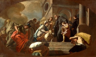 Sogno di San Benedetto (dettaglio) da Francesco de Mura