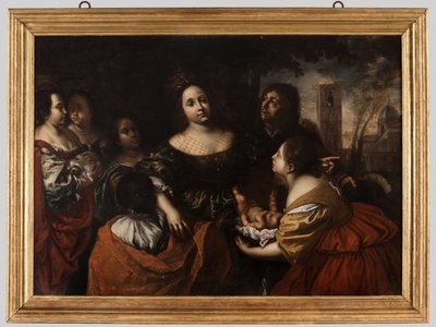 La figlia del Faraone accoglie Mosè salvato dalle acque da Francesco del Cairo