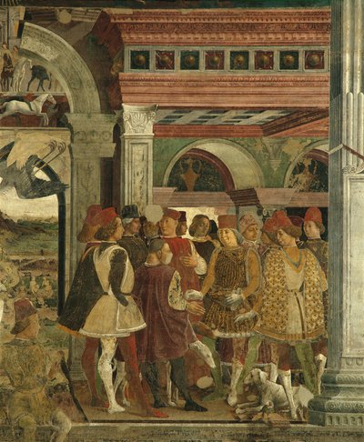 Allegoria di aprile: Gare di caccia, Borso d