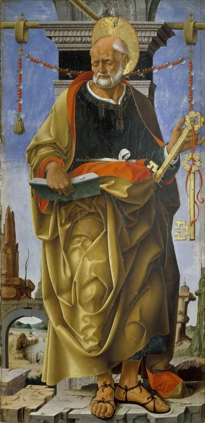 Polittico Griffoni: San Pietro, ca 1472-1473 da Francesco del Cossa