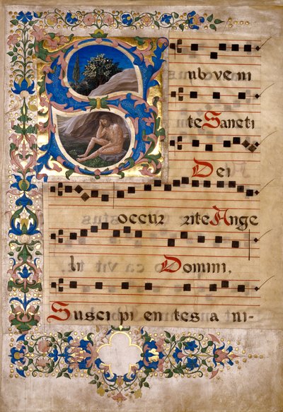 Ritagliare da un libro del coro da Francesco di Antonio del Chierico