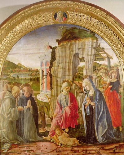 Adorazione del Bambino da parte di Sant