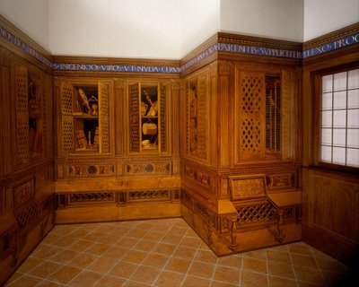 Studiolo dal Palazzo Ducale di Gubbio, c.1478-82 da Francesco di Giorgio Martini