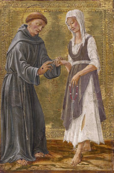 Il Sacro Scambio tra San Francesco e la Signora Povertà da Francesco di Giorgio Martini