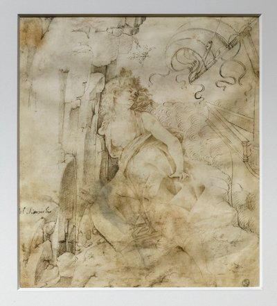 Giovane donna spettinata su una scogliera, conosciuta come Ippo, c.1475 da Francesco di Giorgio Martini