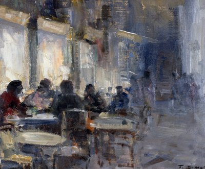 Caffè Schmidt di notte, di Francesco di Marino (1892-1954) da Francesco di Marino