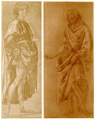 Studio di un giovane santo in piedi con una palma da Francesco di Stefano Pesellino