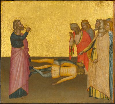San Giovanni Evangelista e la coppa avvelenata, c.1370-1380 (tempera e foglia d