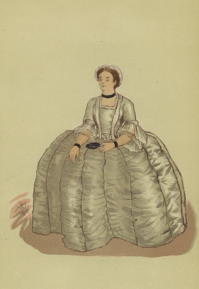 Costume femminile del regno di Giorgio II da Francis (after) Hayman