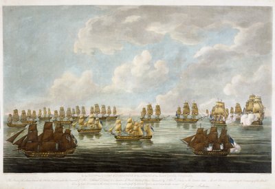Azione tra la flotta cinese e uno squadrone francese il 15 febbraio 1804 da Francis (after) Sartorius