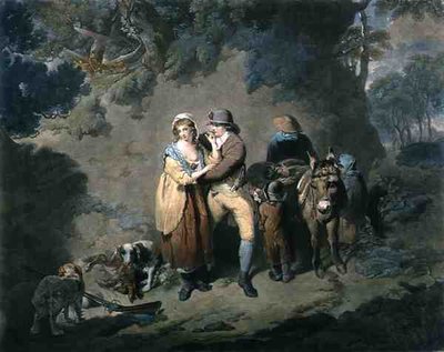 Lo sportivo amoroso, inciso da Charles Hodges (1764-1837), pub. da J.R. Smith da Francis (after) Wheatley