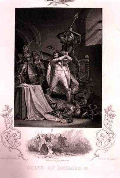 La morte di Riccardo II, dalla commedia di William Shakespeare (1564-1616) inciso da J. Rogers (incisione) da Francis (after) Wheatley