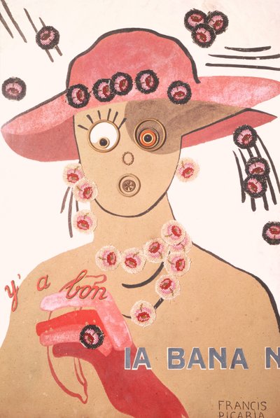 Ritratto dadaista di Germaine Everling da Francis (attr. to) Picabia