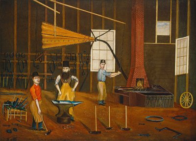 Officina del Fabbro, c. 1880 da Francis A. Beckett