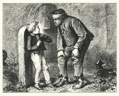 Illustrazione per Grandi Speranze di Charles Dickens da Francis Arthur Fraser