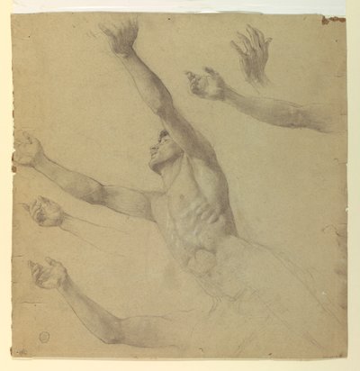 Studio di figura per Diana e le sue ancelle tra le costellazioni da Francis Augustus Lathrop