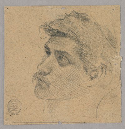 Testa di un uomo da Francis Augustus Lathrop
