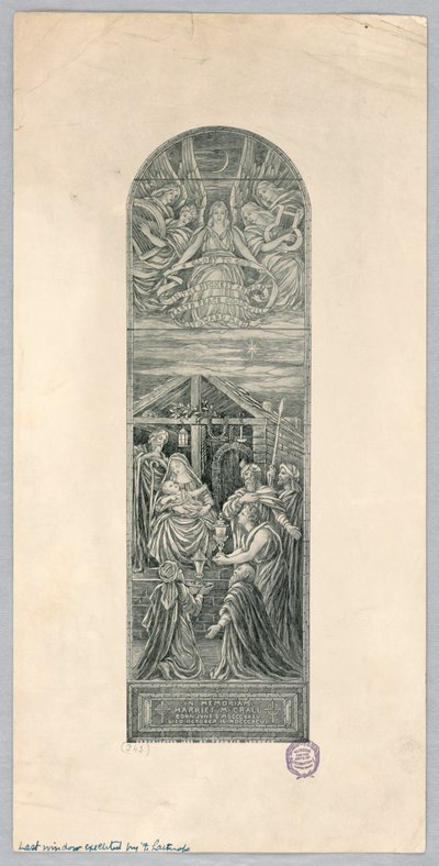 Finestra commemorativa per Harriet M. Crall da Francis Augustus Lathrop