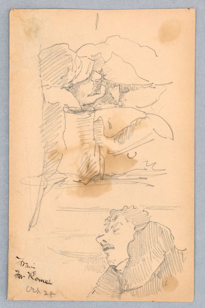 Passeggeri sul Treno per Roma da Francis Augustus Lathrop