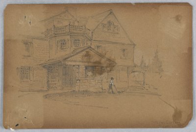 Porta-cochère, Scott Cottage da Francis Augustus Lathrop