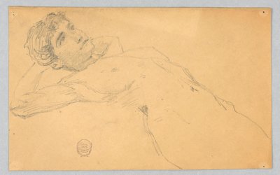 Schizzo di nudo femminile da Francis Augustus Lathrop