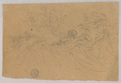 Schizzo di gruppo figurale per l