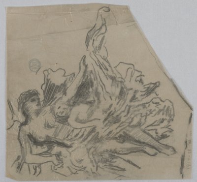 Schizzo di figure per un soffitto da Francis Augustus Lathrop