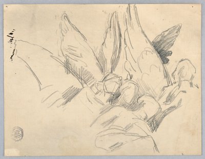Schizzo di quattro angeli da Francis Augustus Lathrop