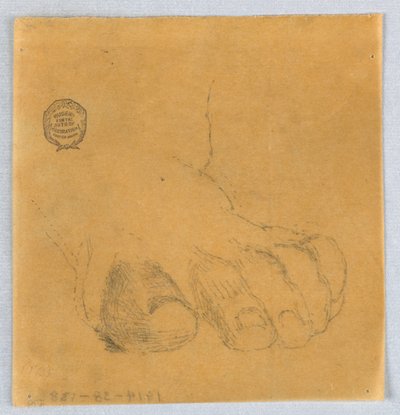 Schizzo di dita dei piedi da Francis Augustus Lathrop