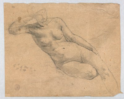 Schizzo di un nudo femminile da Francis Augustus Lathrop