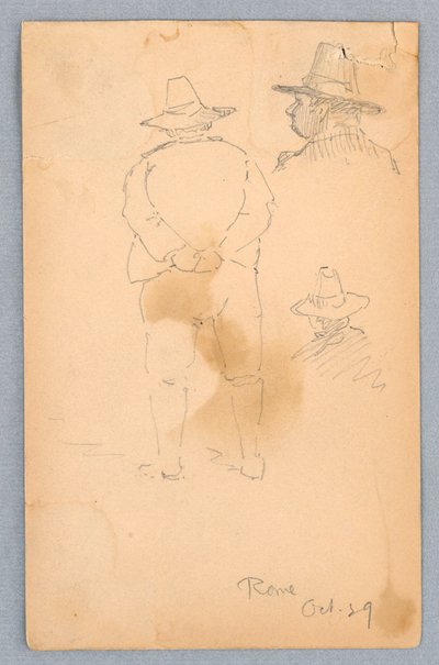 Schizzi di un uomo, Roma da Francis Augustus Lathrop