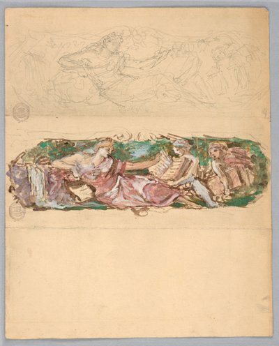Studi per un pannello murale da Francis Augustus Lathrop