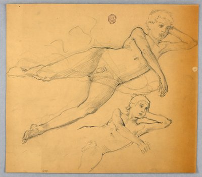 Studi di figura nuda da Francis Augustus Lathrop