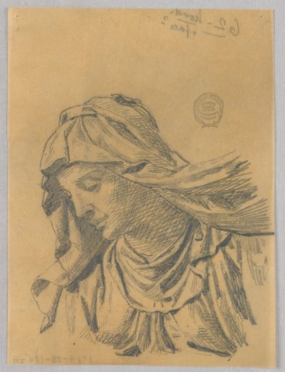 Studio per busto della Madonna da Francis Augustus Lathrop