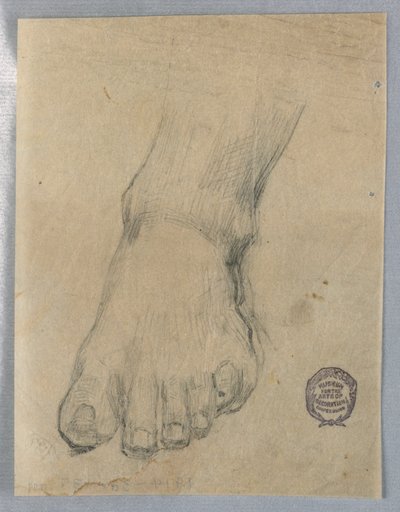 Studio per un piede da Francis Augustus Lathrop