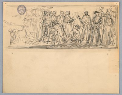 Studio per un murale o pannello da Francis Augustus Lathrop