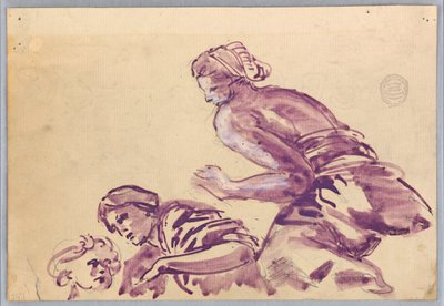 Studio di figure per un soffitto da Francis Augustus Lathrop