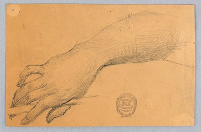 Studio di mano e polso da Francis Augustus Lathrop