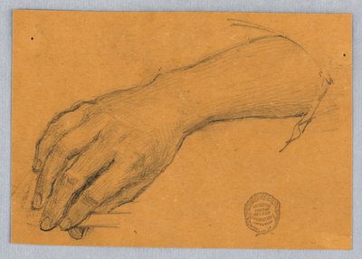 Studio di mano e polso da Francis Augustus Lathrop