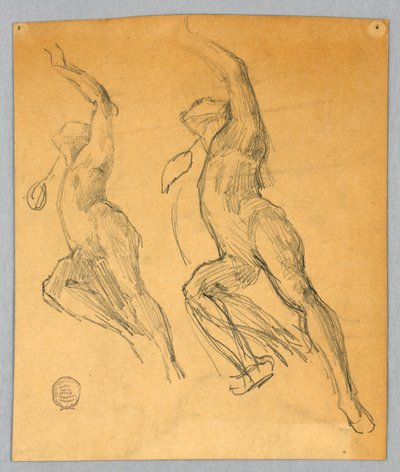 Due schizzi di una figura nuda da Francis Augustus Lathrop
