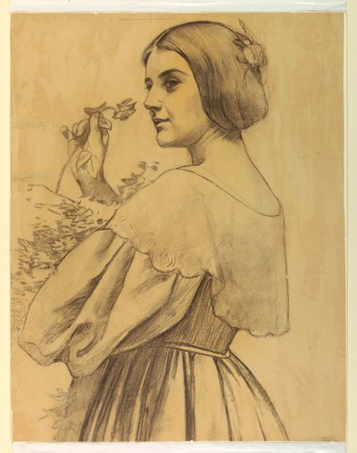 Donna con Fiori da Francis Augustus Lathrop