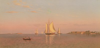 Vista del porto di Boston vicino a Castle Island da Francis Augustus Silva