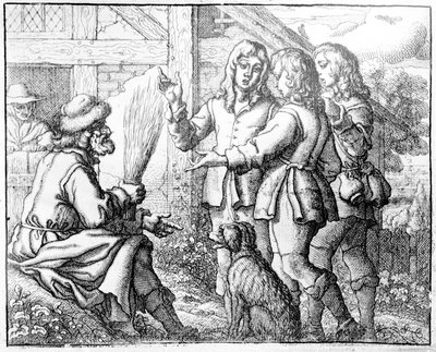 Il vecchio e i suoi figli, illustrazione da 