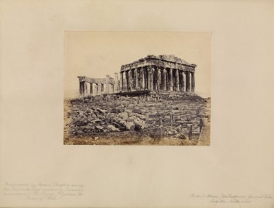 Atene - Il Partenone, vista generale da nord-ovest da Francis Bedford