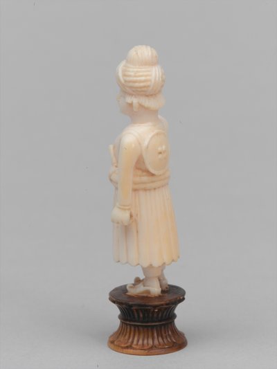 Pedone nero, pezzo degli scacchi, India, circa 1820 da Francis Bedford